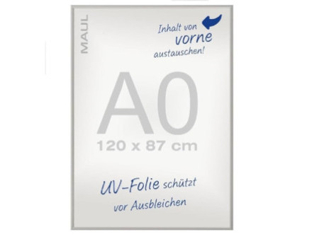 MAUL Cadre pour affiches Standard, A0, cadre en aluminium
