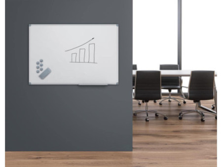 MAUL Tableau blanc MAULstandard, (L)450 x (H)300 mm, gris