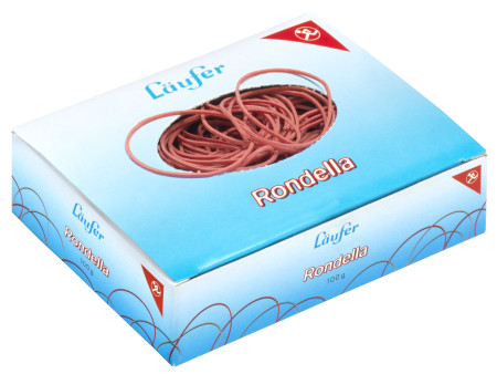 Läufer Bracelets élastiques RONDELLA, 40 mm, 100 g, rouge