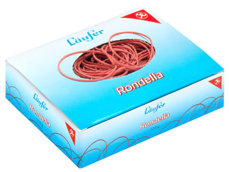 Läufer Bracelets élastiques RONDELLA, 100 mm, 100 g, rouge