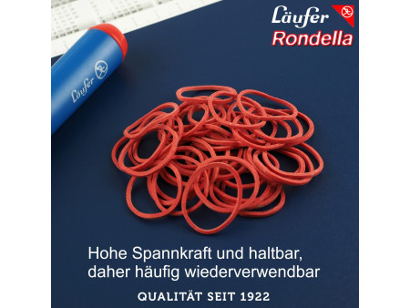Läufer Bracelets élastiques RONDELLA, 100 mm, 100 g, rouge