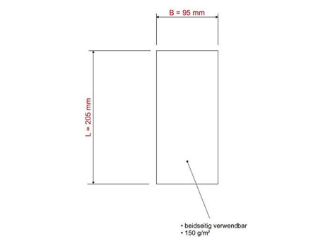 MAUL Carte de présentation, rectangle 205 x 95 mm 250 pièces