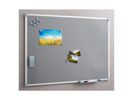 MAUL Tableau mural Blanc 2000 MAULpro, kit complet 'argent'