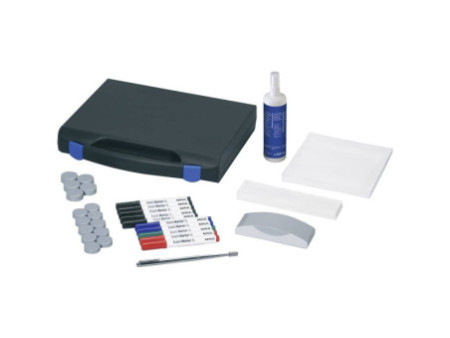 MAUL Kit de tableau blanc mural, mallette en plastique