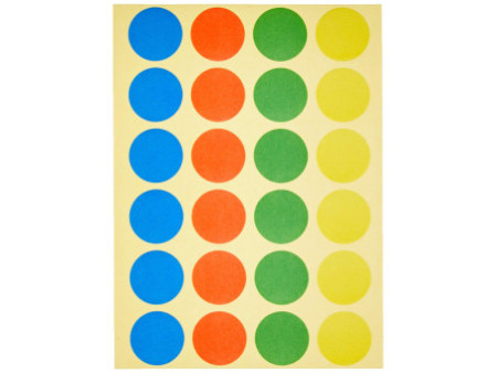 MAUL Pastille de couleur, diamètre: 19 mm, assorti