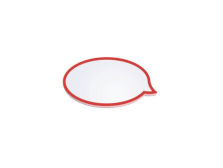 MAUL Carte de présentation bulle de dialogue, blanc/rouge