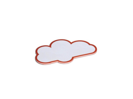MAUL Carte de présentation nuage, 140 x 230 mm, blanc/rouge