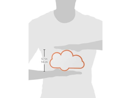MAUL Carte de présentation nuage, 140 x 230 mm, blanc/rouge