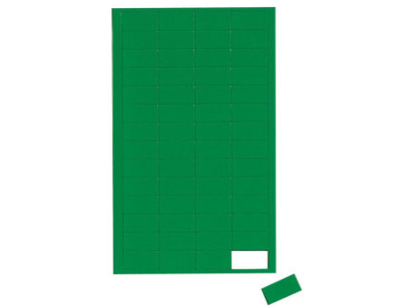 MAUL Symbole magnétique rectangle, 20 x 10 mm, vert