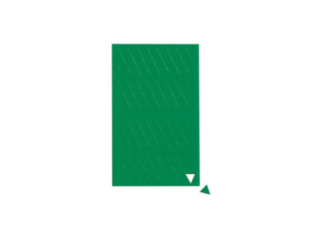 MAUL Symbole magnétique triangle, 10 x 10 mm, vert