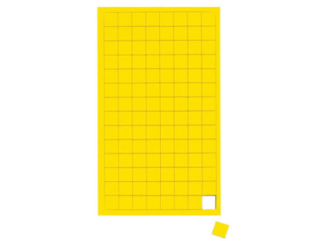 MAUL Symbole magnétique carré, 10 x 10 mm, jaune
