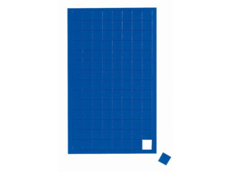 MAUL Symbole magnétique carré, 10 x 10 mm, bleu