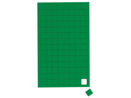 MAUL Symbole magnétique carré, 10 x 10 mm, vert
