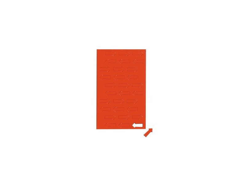 MAUL Symbole magnétique flèche, 20 x 10 mm, rouge