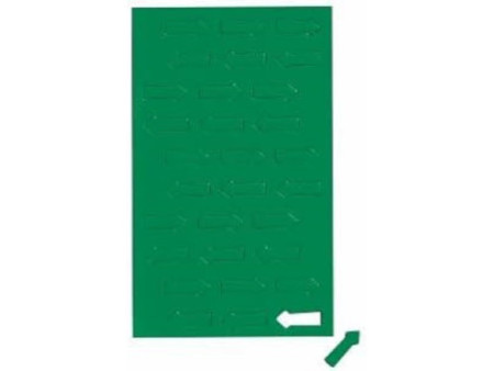 MAUL Symbole magnétique flèche, 20 x 10 mm, vert