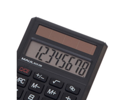 MAUL Calculatrice de poche ECO 250, 8 chiffres, noir