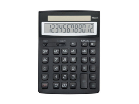 MAUL Calculatrice de bureau ECO 950, 12 chiffres, noir