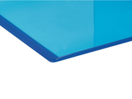 MAUL Serre-livres FLUO, en acrylique, bleu translucide