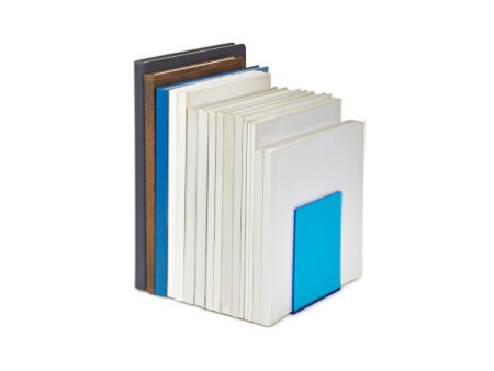MAUL Serre-livres FLUO, en acrylique, bleu translucide