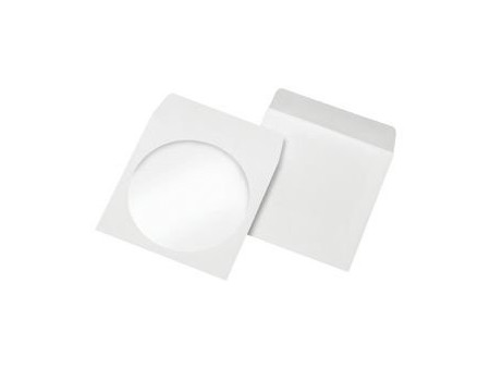 MAILMedia Pochettes en papier pour CD-/DVD, avec fenêtr