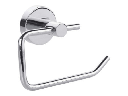 tesa Porte-papier WC, chromé, avec colle