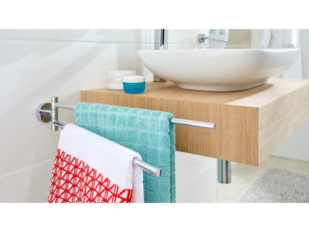 tesa Porte-serviette SMOOZ, deux bras, chromé