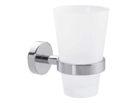 tesa Support pour verre à dents SMOOZ, avec colle, chromé