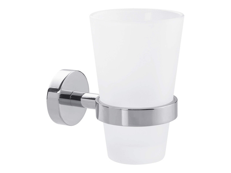 tesa Support pour verre à dents SMOOZ, avec colle, chromé