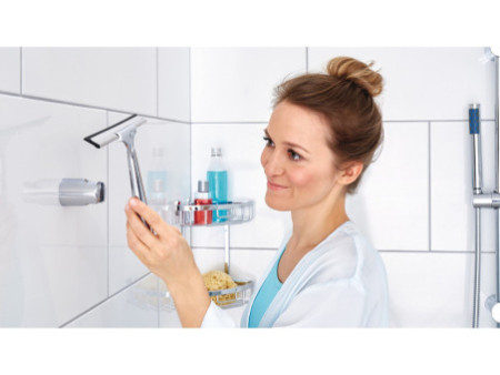 tesa Raclette pour douche SPAA, avec support de fixation