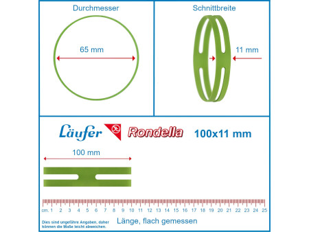 Läufer Elastiques en X dans un carton - 500 g, 100 x 11 mm,