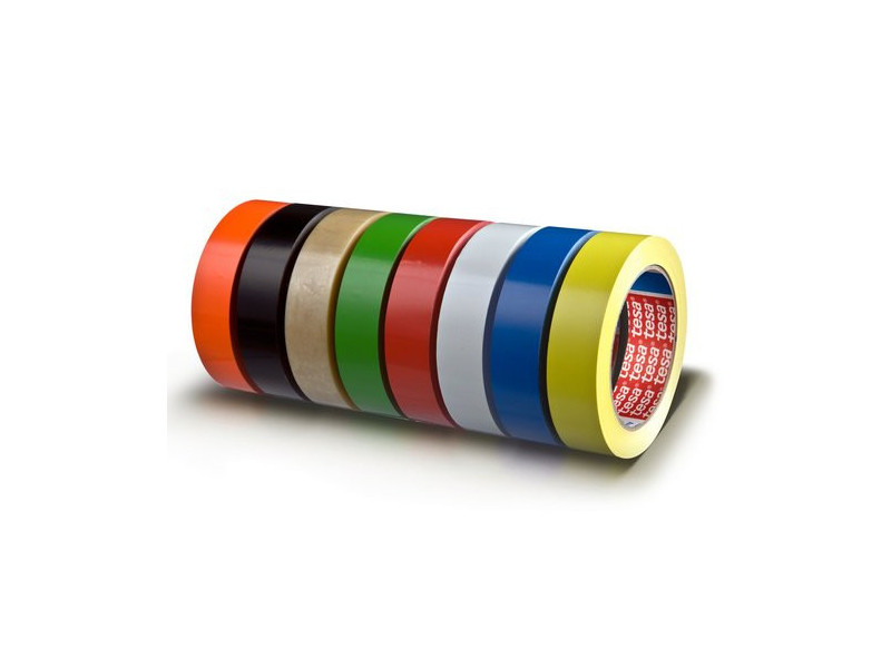 tesa Ruban adhésif d'emballage 60404, 19 mm x 66 m, noir
