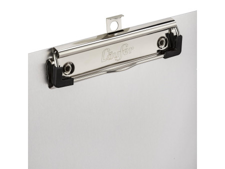 Läufer Porte-bloc à pince, en aluminium, A4, pince plate