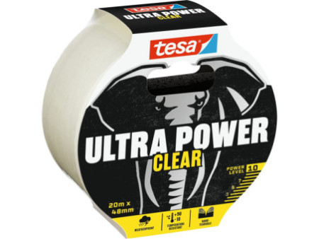 tesa Ruban de réparation ULTRA POWER CLEAR, 48 mm x 20,0 m