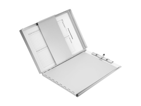 Läufer Porte-formulaire, en aluminium, avec compartiment