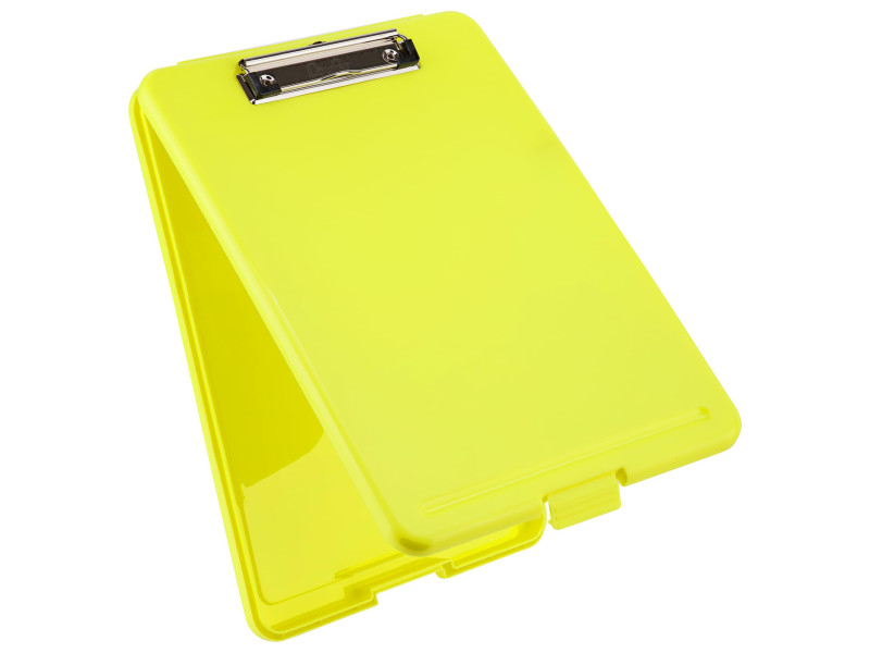 Läufer Porte-bloc à pince Safety, avec compartiment, jaune