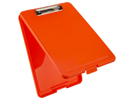 Läufer Porte-bloc à pince Safety, avec compartiment, orange