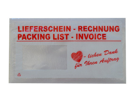 dm-folien Pochette pour bon de livraison, format long,