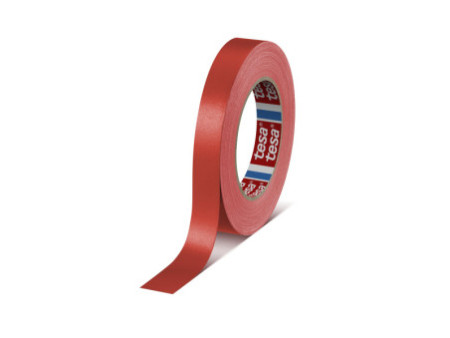 tesa Ruban toilé 4651 Premium, 19 mm x 25 m, rouge