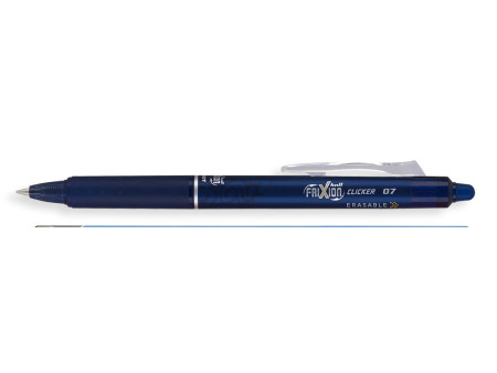PILOT Stylo roller FRIXION BALL CLICKER 07, bleu noir