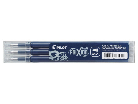 PILOT Recharge pour roller FRIXION BALL BLS-FR7, bleu noir