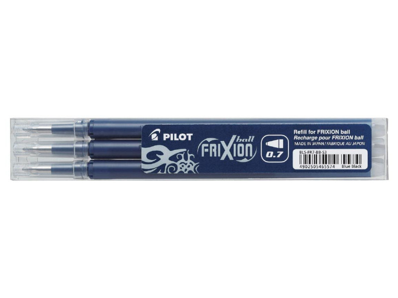 PILOT Recharge pour roller FRIXION BALL BLS-FR7, bleu noir