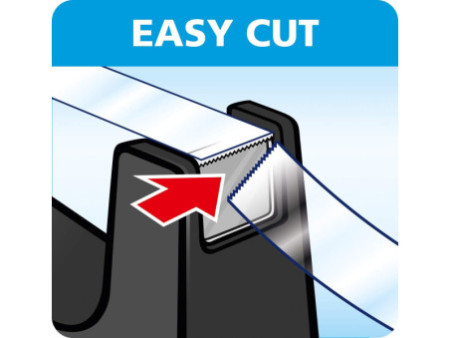 tesa Dévidoir de bureau Easy Cut, non équipé, noir
