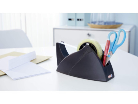 tesa Dévidoir de bureau Easy Cut Professional, noir