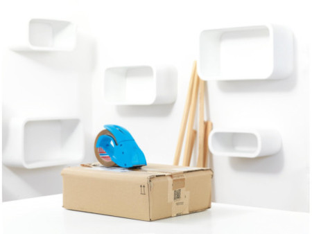 tesa tesapack Dévidoir 'pack 'n' go', équipé, bleu