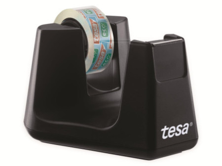 tesa Dévidoir de bureau Smart ecoLogo, équipé, noir