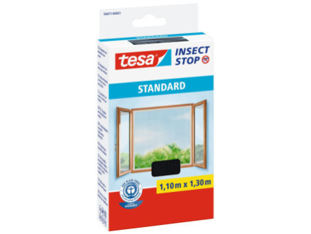 tesa Moustiquaire STANDARD pour fenêtre, 1,10 m x 1,30 m