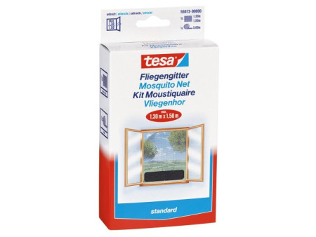 tesa Moustiquaire STANDARD fenêtre, 1,50 m x 1,30 m