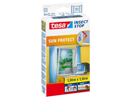 tesa Moustiquaire avec protection solaire pour fenêtre