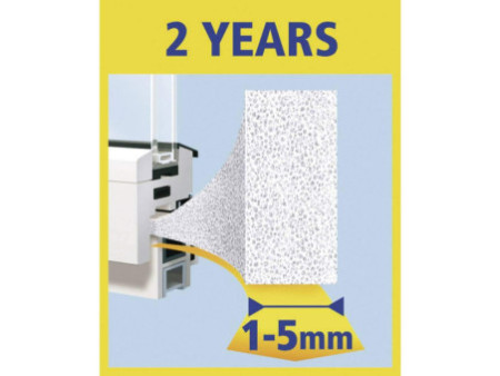 tesa Moll UNIVERSAL Calfeutrage mousse, 15 mm x 6 m, blanc