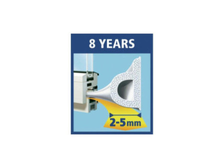 tesa Moll CLASSIC Calfeutrage caoutchouc Profil P, blanc